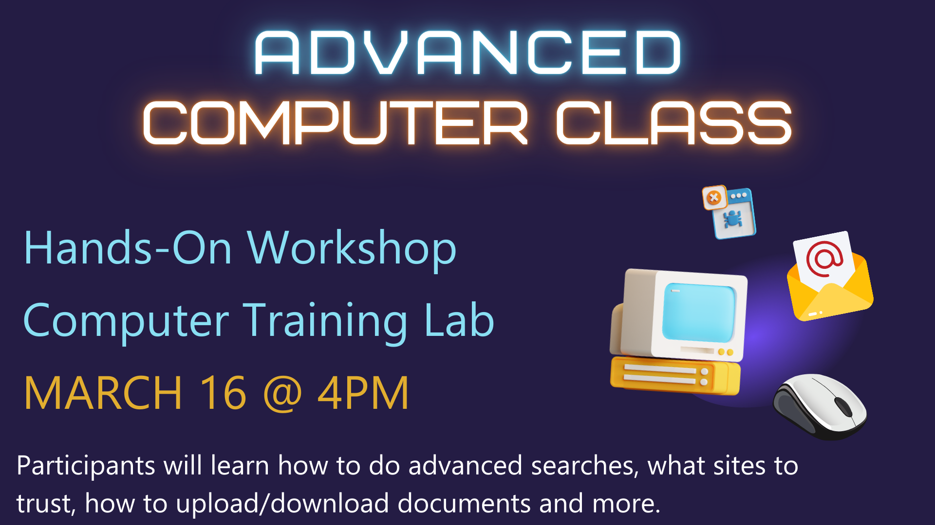 Advanced Computer Class - New Castle | Henry County Public Library