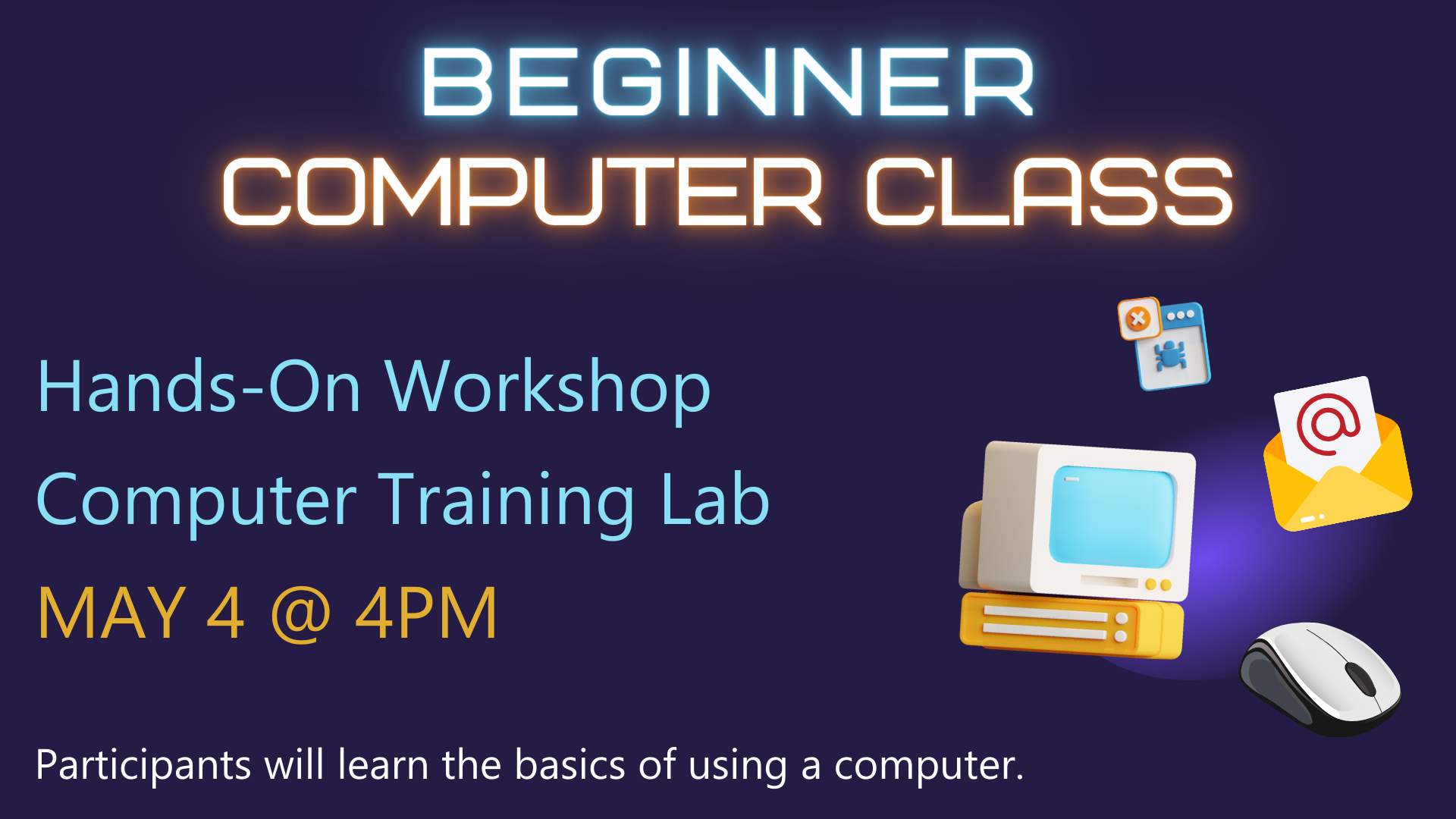 Beginner Computer Class - New Castle | Henry County Public Library